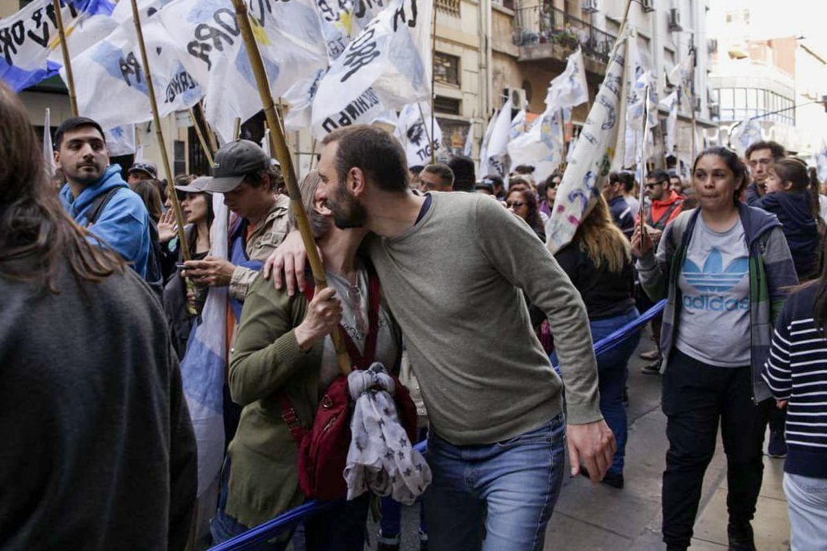 Los intendentes del Oeste que participaron de la Marcha Federal Universitaria.