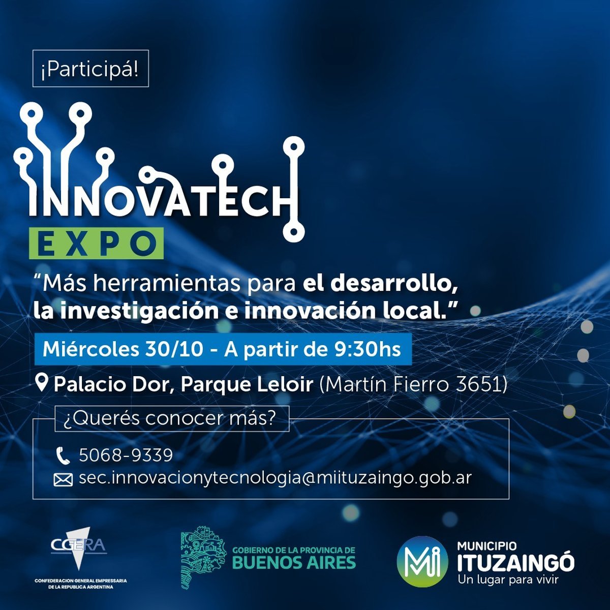 De qu&eacute; se trata la Expo Innova Tech y cu&aacute;ndo se realizar&aacute; en Ituzaing&oacute;.