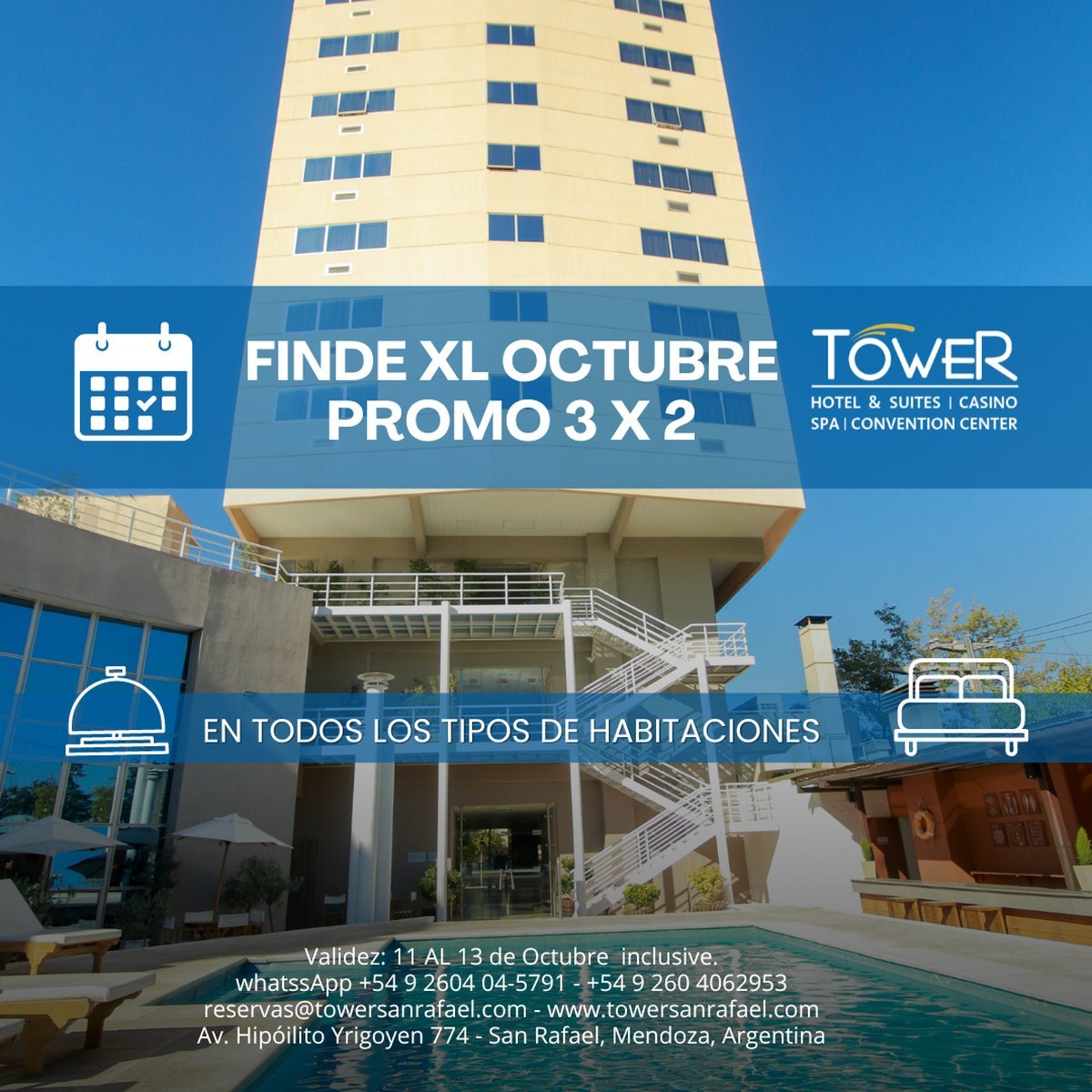 Turismo: la promoci&oacute;n de Tower Inn & Suites para el fin de semana largo.