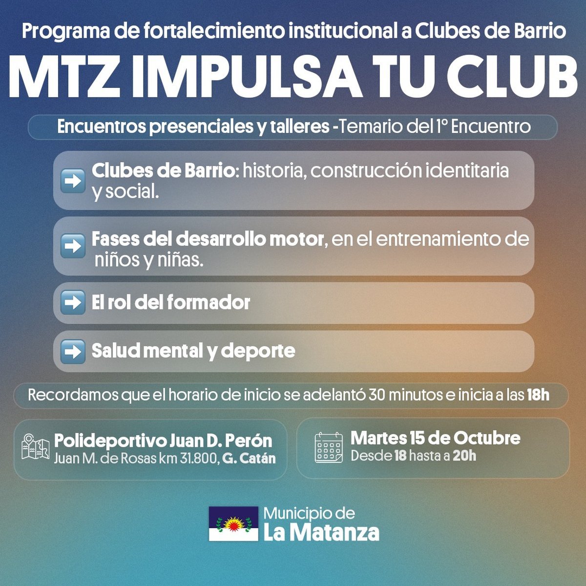 De qu&eacute; se trata la nueva iniciativa de La Matanza para fortalecer a los clubes de barrio.