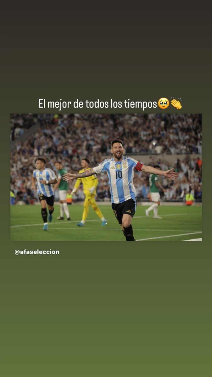 El mensaje de Antonela Roccuzzo para Lionel Messi adem&aacute;s del video que comparti&oacute; en redes. Foto: Captura.