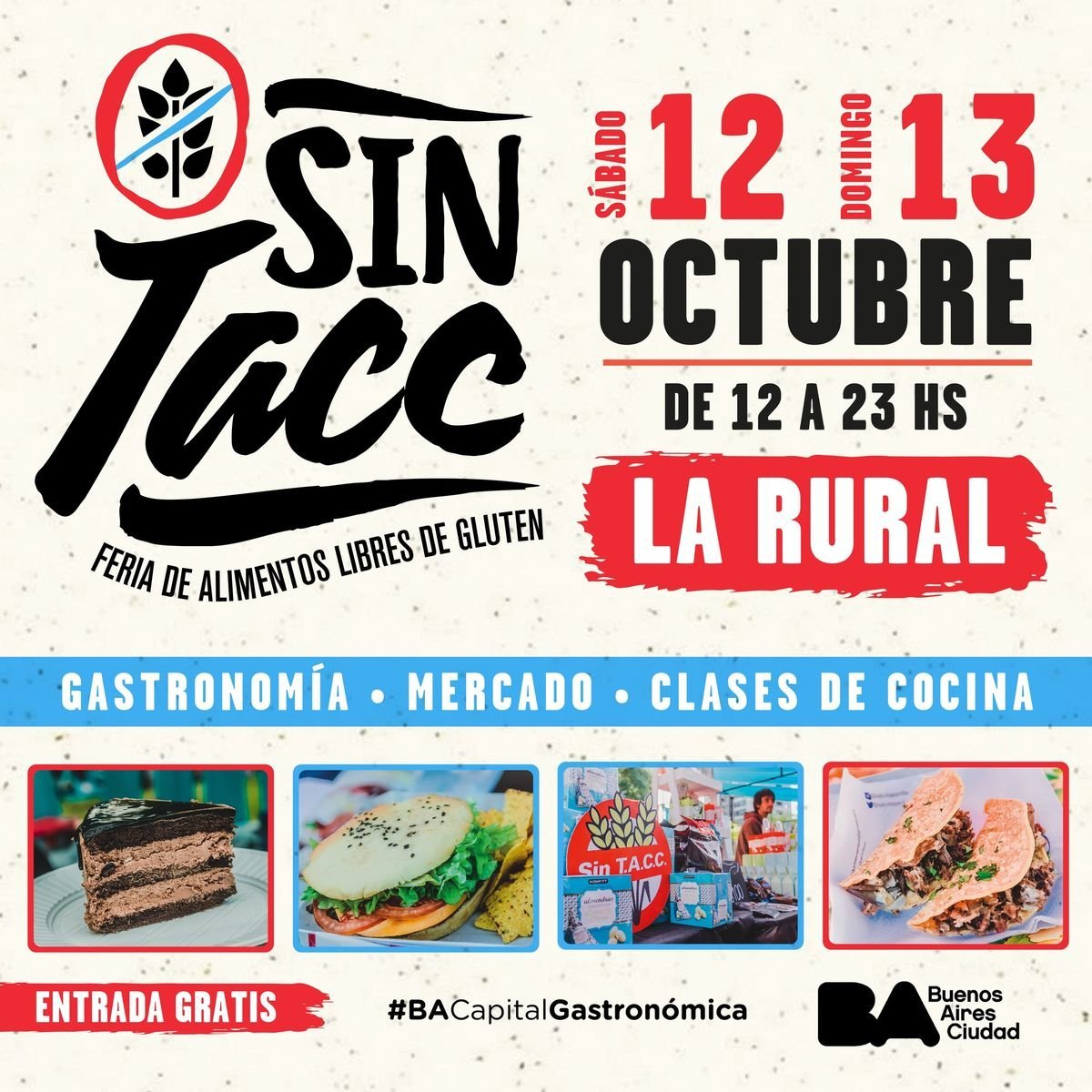 Se viene la Feria Sin Tacc m&aacute;s grande en la ciudad de Buenos Aires.