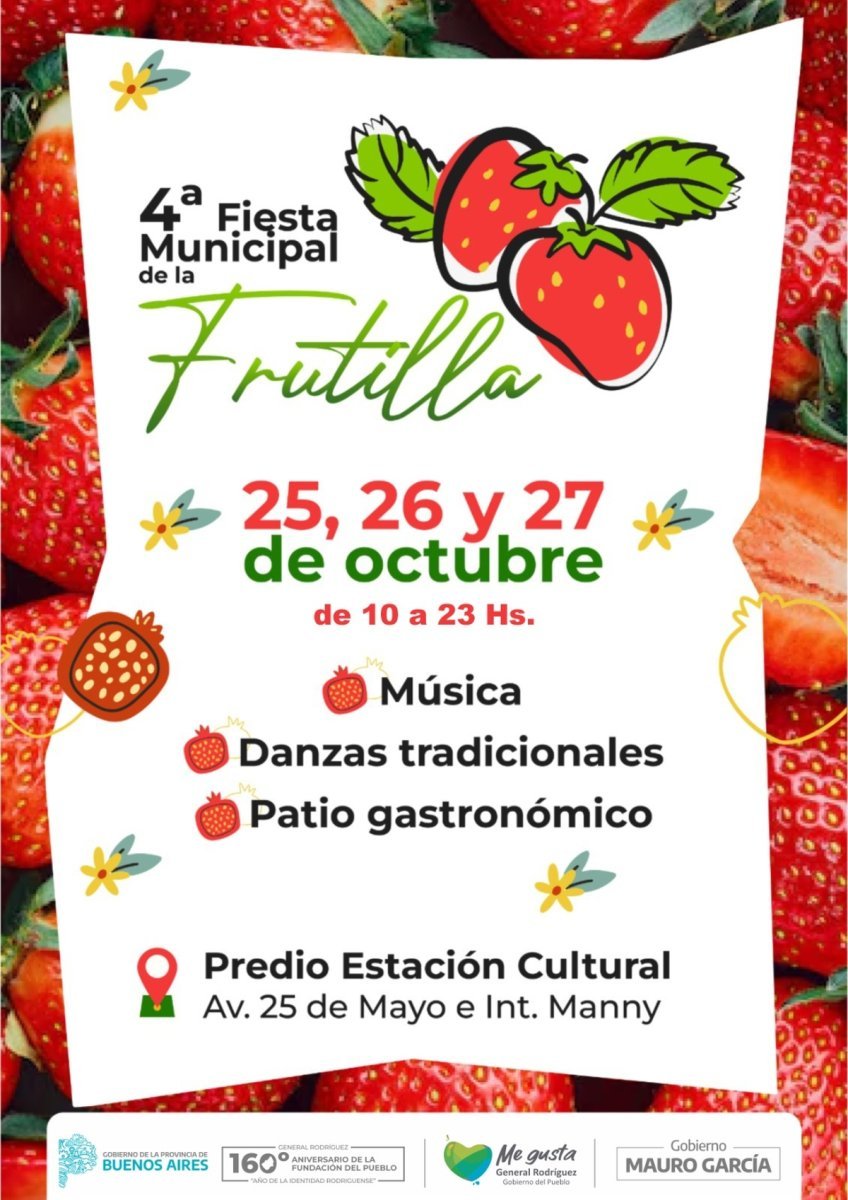 Llega la Fiesta de la Frutilla al Oeste.