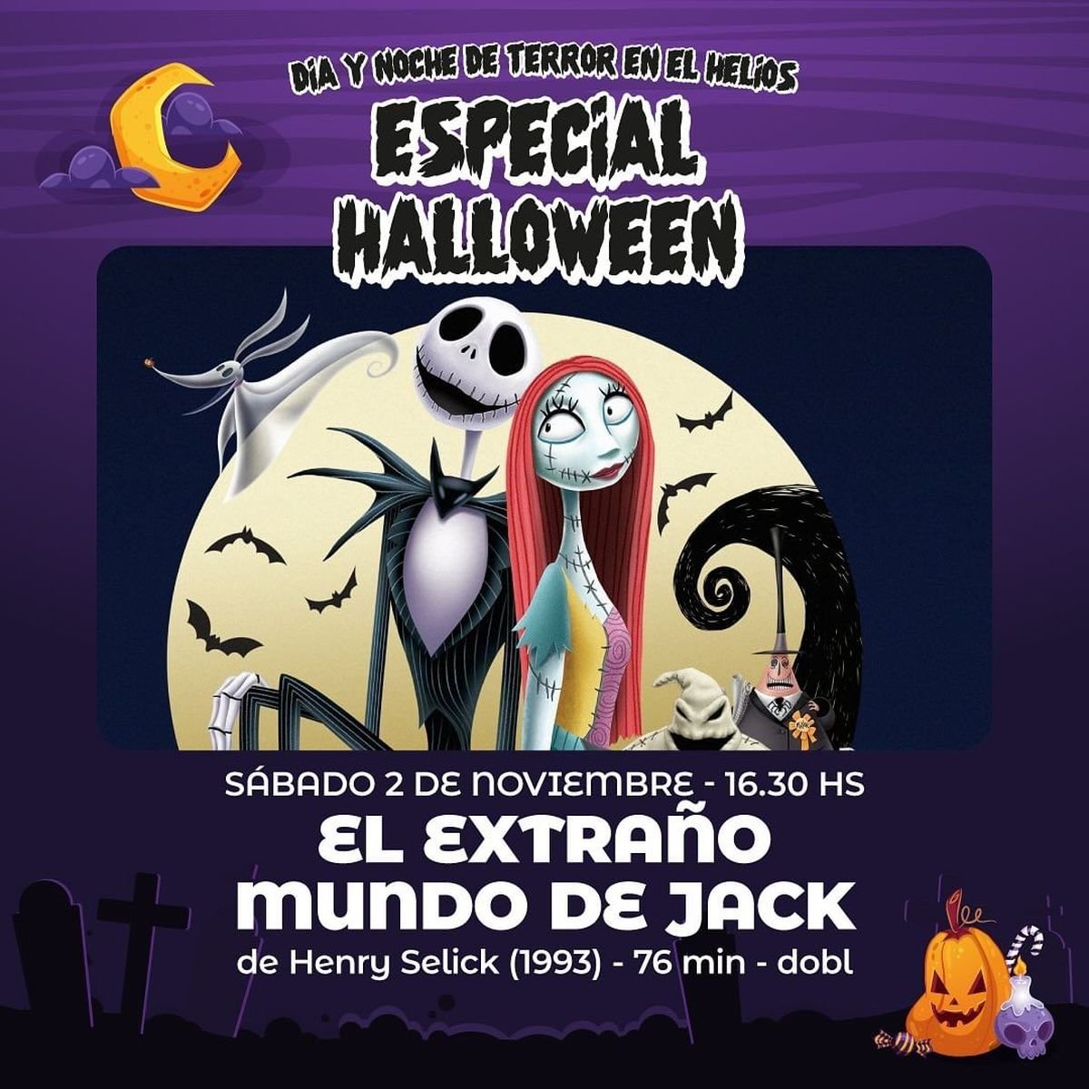 Especial halloween en cines de Zona Oeste.
