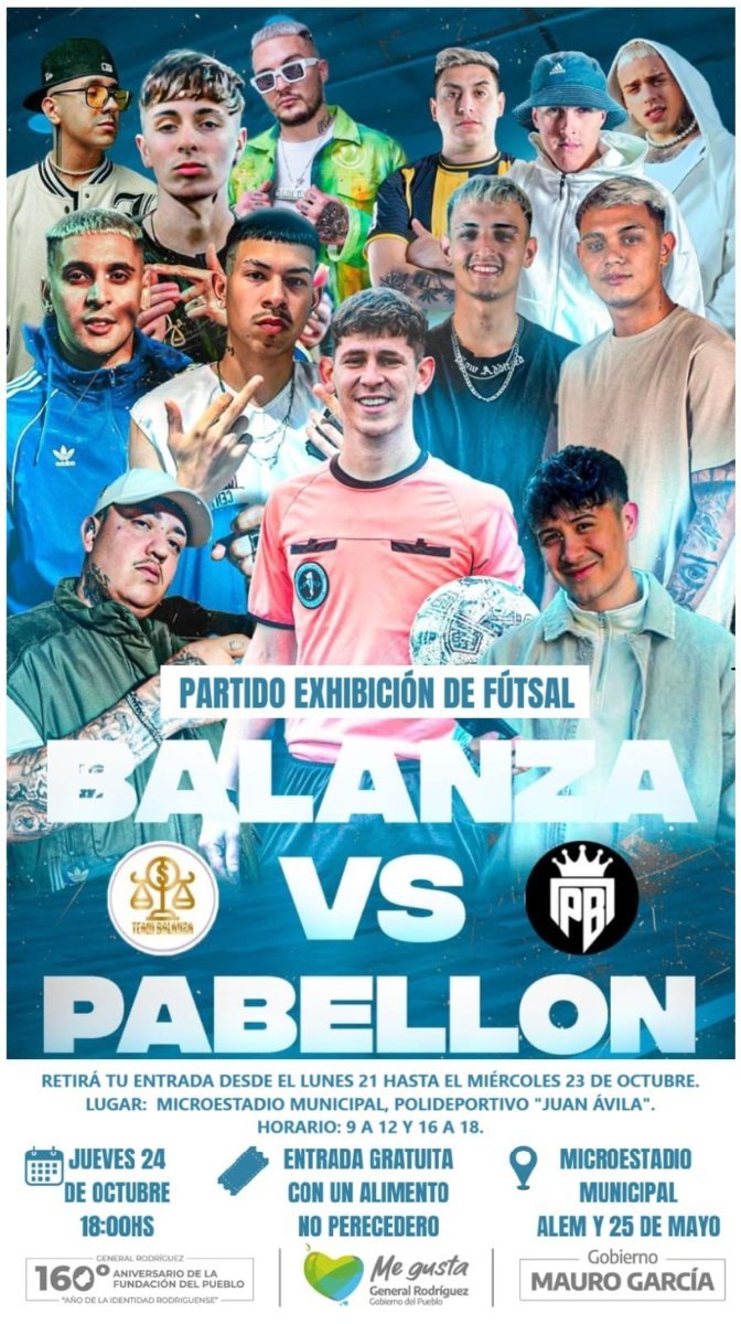 General Rodr&iacute;guez realizar&aacute; un evento solidario deportivo con la participaci&oacute;n de famosos.