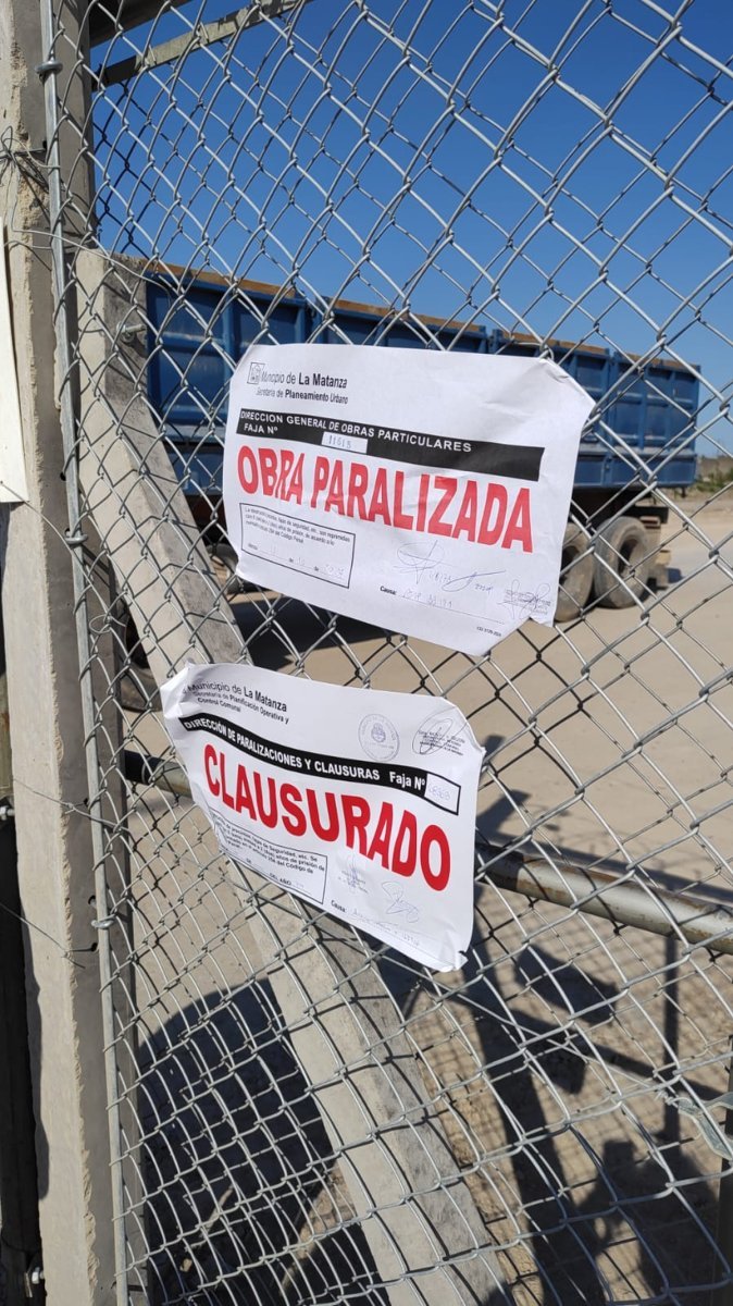 La faja de clausura en Villa Celina.