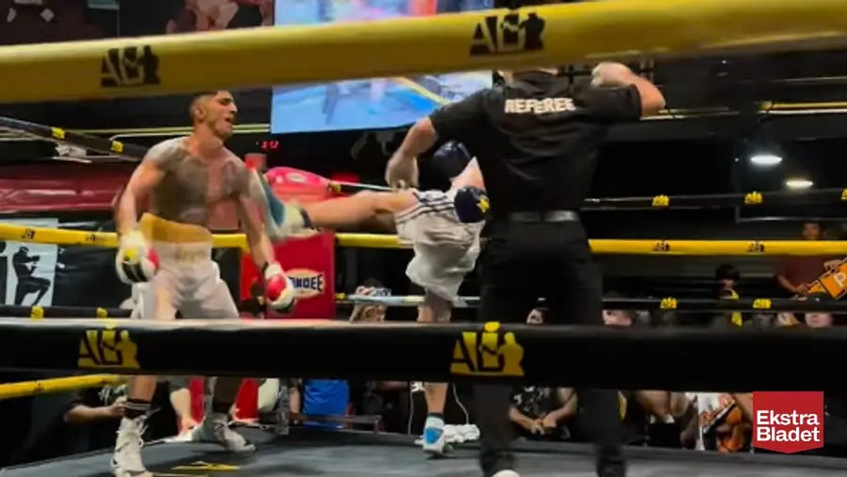 El golpe del peleador ruso que gener&oacute; indignaci&oacute;n en el mundo del boxeo. Foto: Captura.