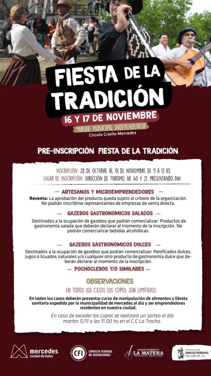 Fiesta de la Tradici&oacute;n en Mercedes.
