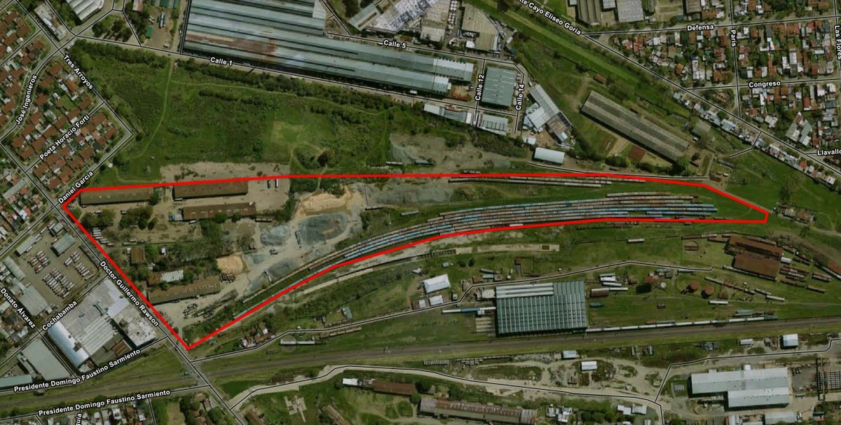 El vasto terreno ferroviario de Haedo que se puso a la venta.
