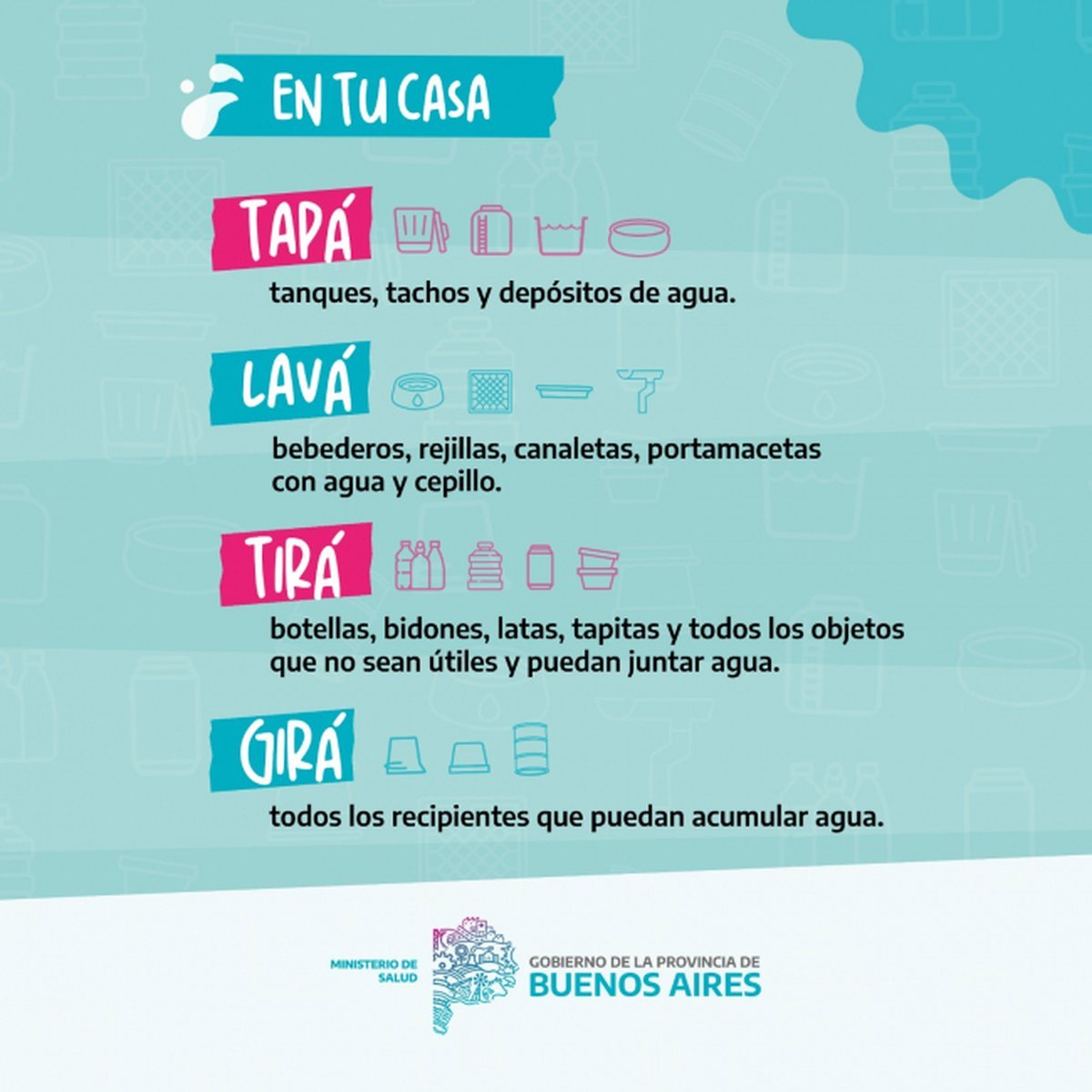 Dengue: realizar&aacute;n jornadas de prevenci&oacute;n en municipios de Zona Oeste.