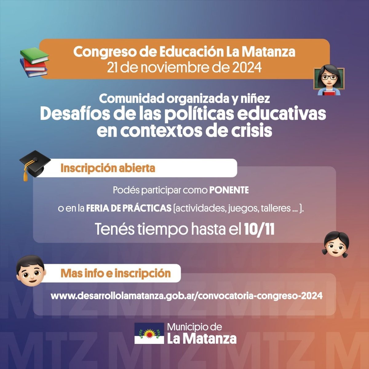 La Matanza realizar&aacute; el primer Congreso de Educaci&oacute;n.