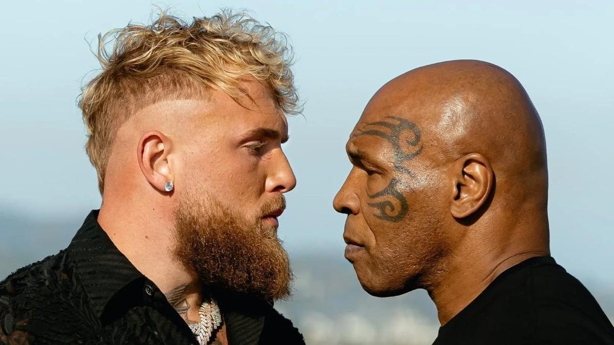 El esperado combate entre Jake Paul y Mike Tyson que llega a Netflix este fin de semana. Foto: Netflix.