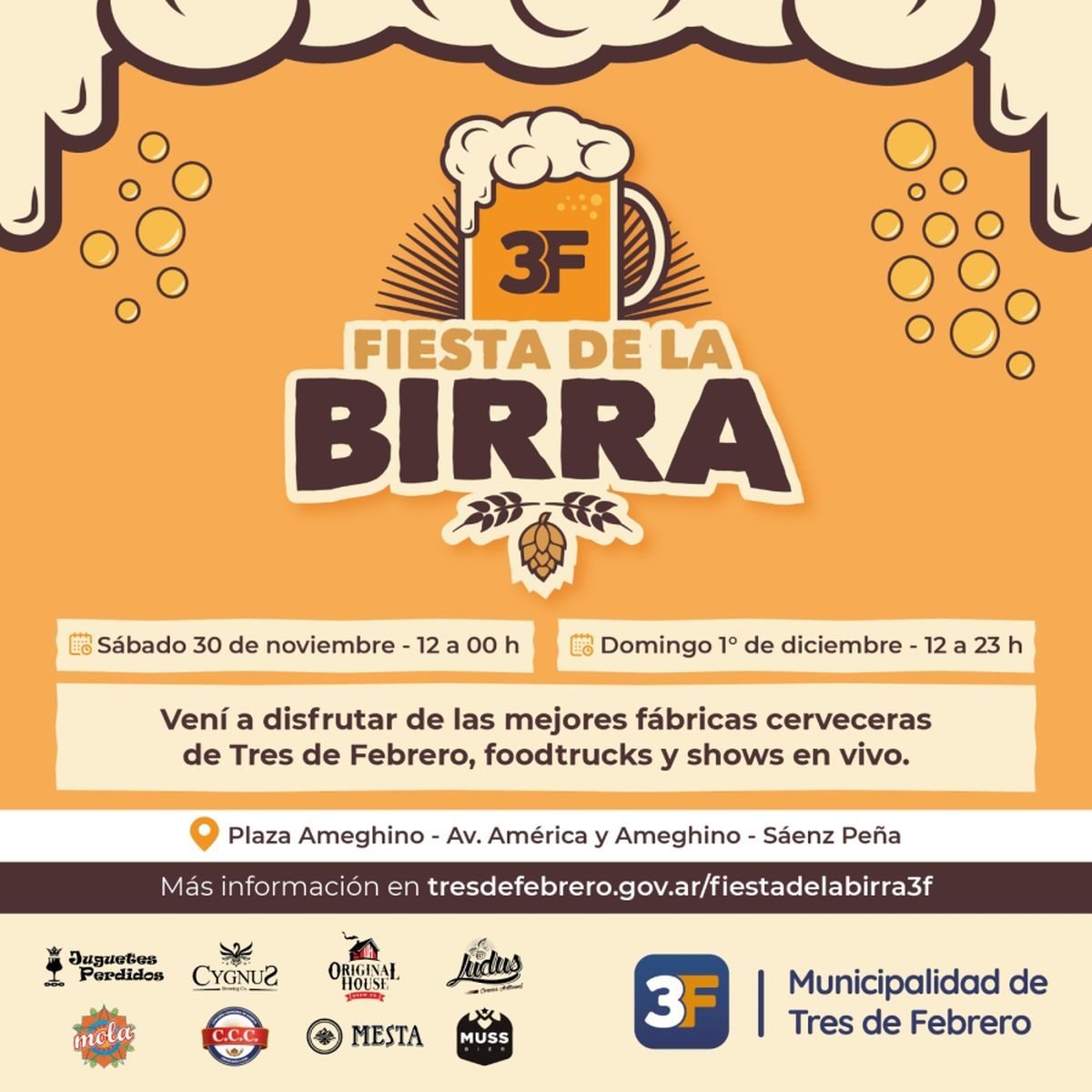 Llega el Primer Festival de la Birra al Oeste.