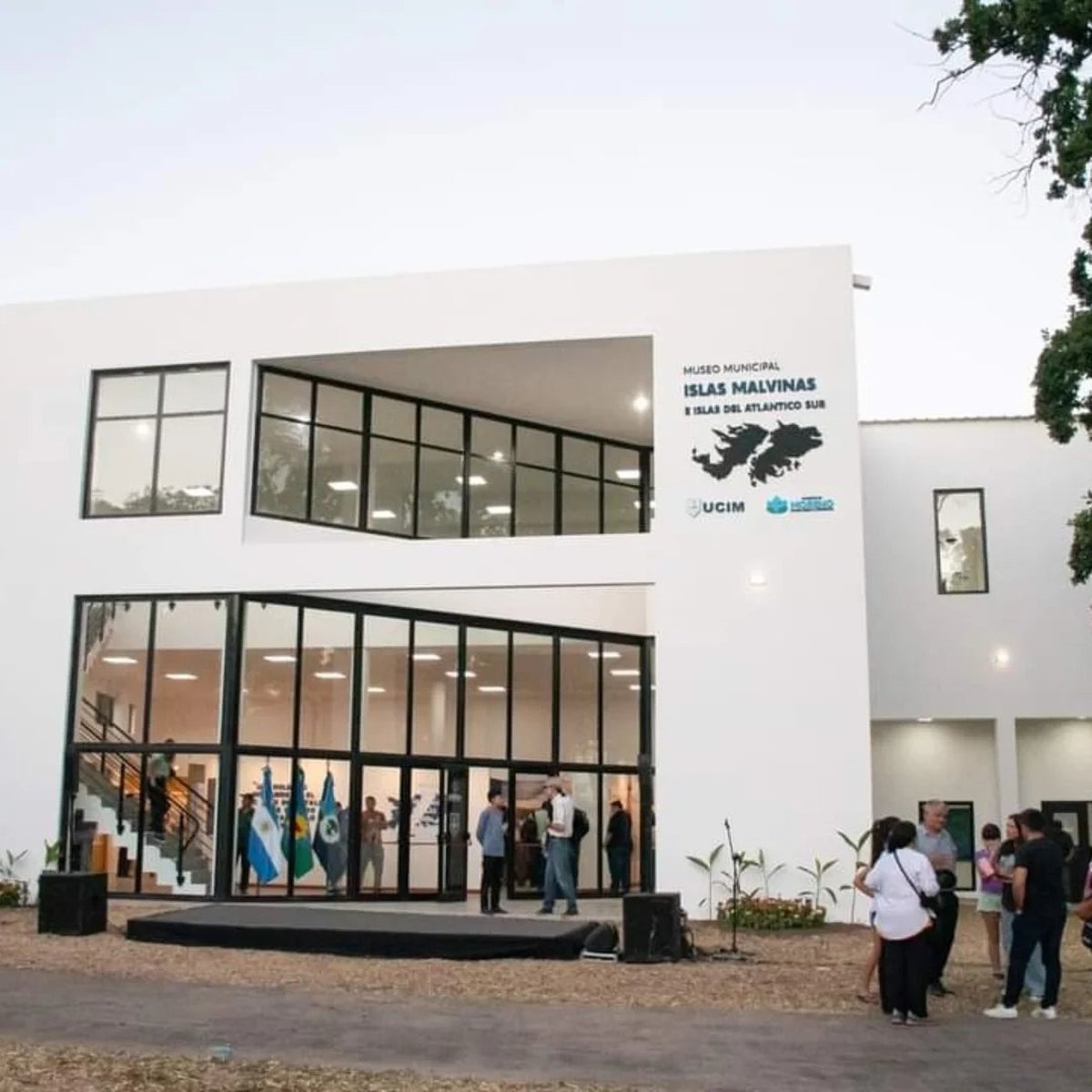 La fachada del Museo Malvinas de Moreno.