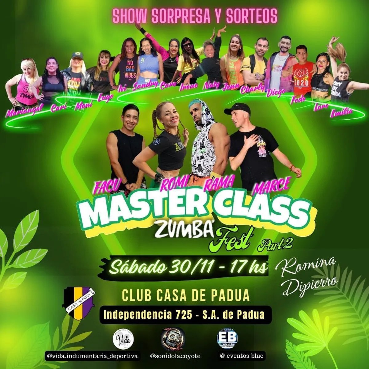 Festival de zumba en Merlo.