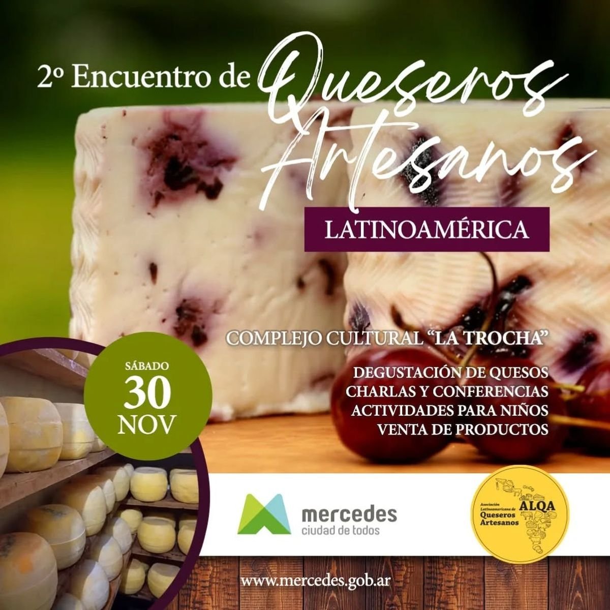 Llega el 2&deg; encuentro de queseros artesanales a Mercedes con entrada libre y gratuita.