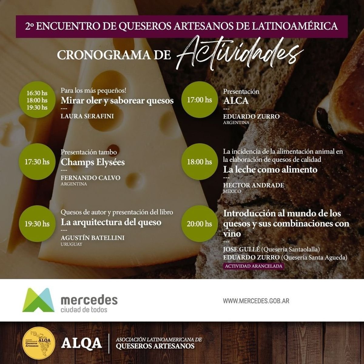 Llega el 2&deg; encuentro de queseros artesanales a Mercedes con entrada libre y gratuita.