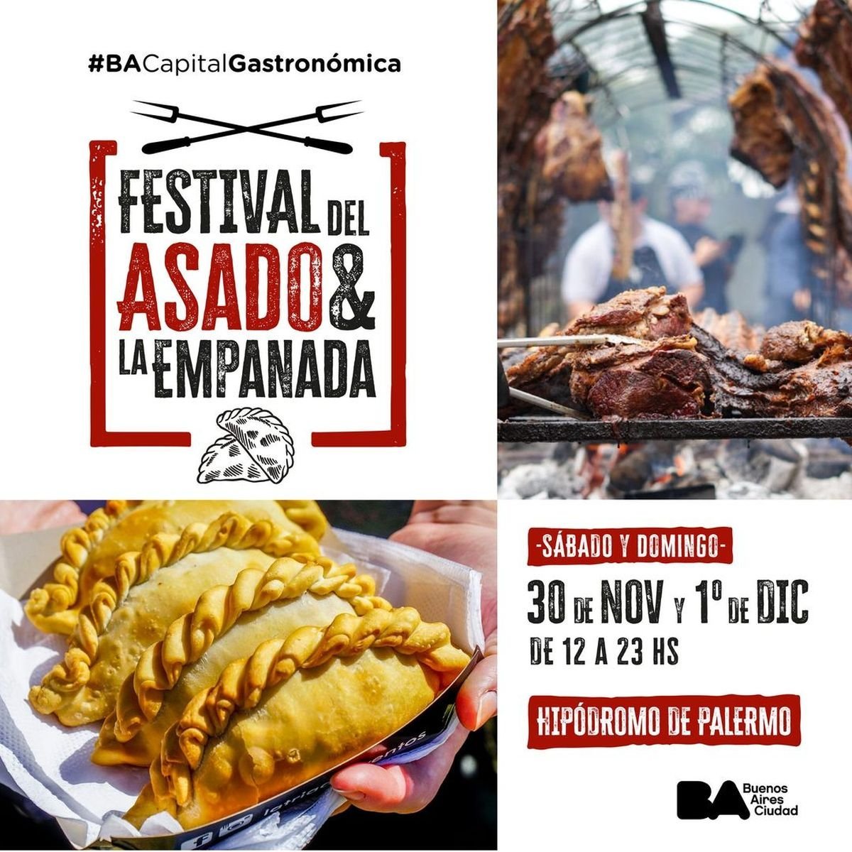 Cu&aacute;ndo y d&oacute;nde se realizar&aacute; el Festival del asado y la empanada con entrada gratuita.