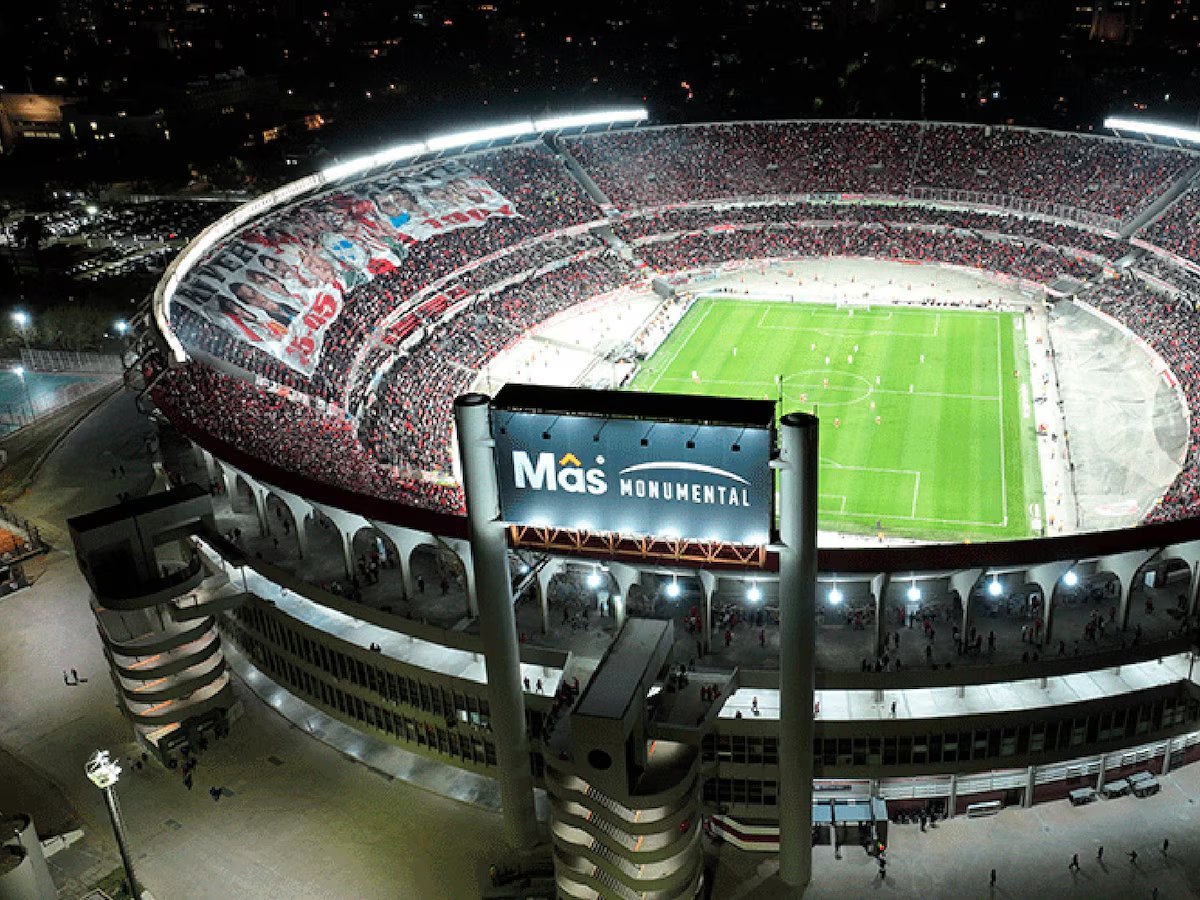 El M&aacute;s Monumental ser&aacute; el escenario del encuentro entre River Plate y San Lorenzo por la Liga Profesional. Foto: Infobae.
