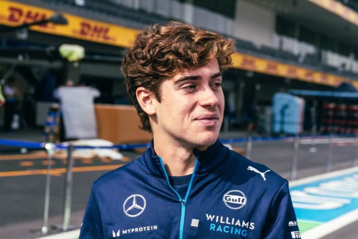 Franco Colapinto se prepara para despedir el a&ntilde;o en la F&oacute;rmula 1. Foto: La Naci&oacute;n.