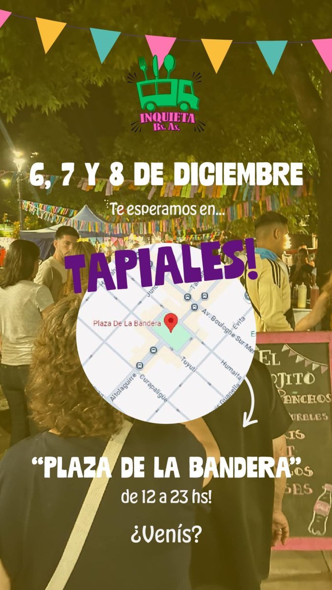 El flyer oficial del festival en Tapiales.