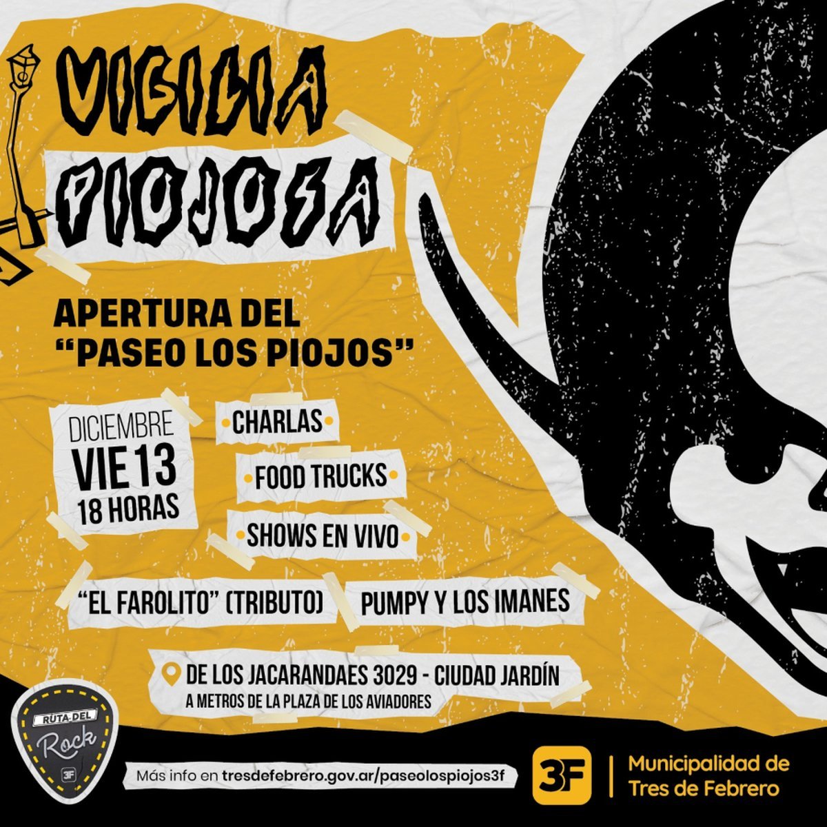 La inauguraci&oacute;n del Paseo Los Piojos en Ciudad Jard&iacute;n.