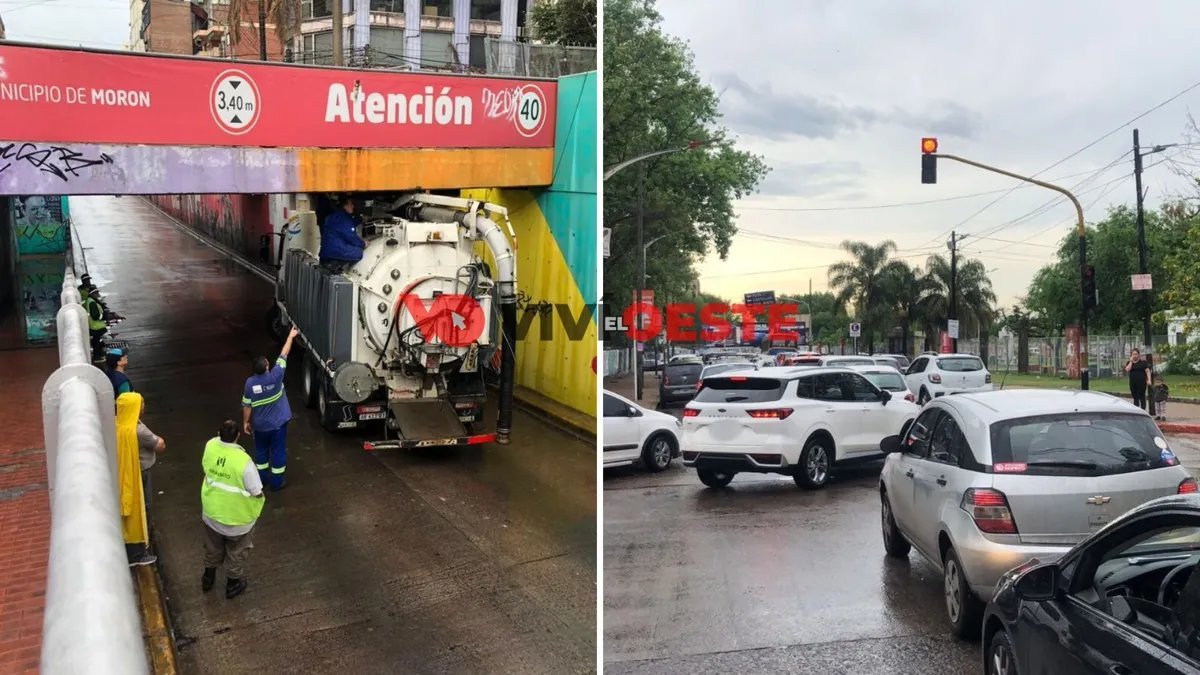 Veh&iacute;culo atascado en Mor&oacute;n