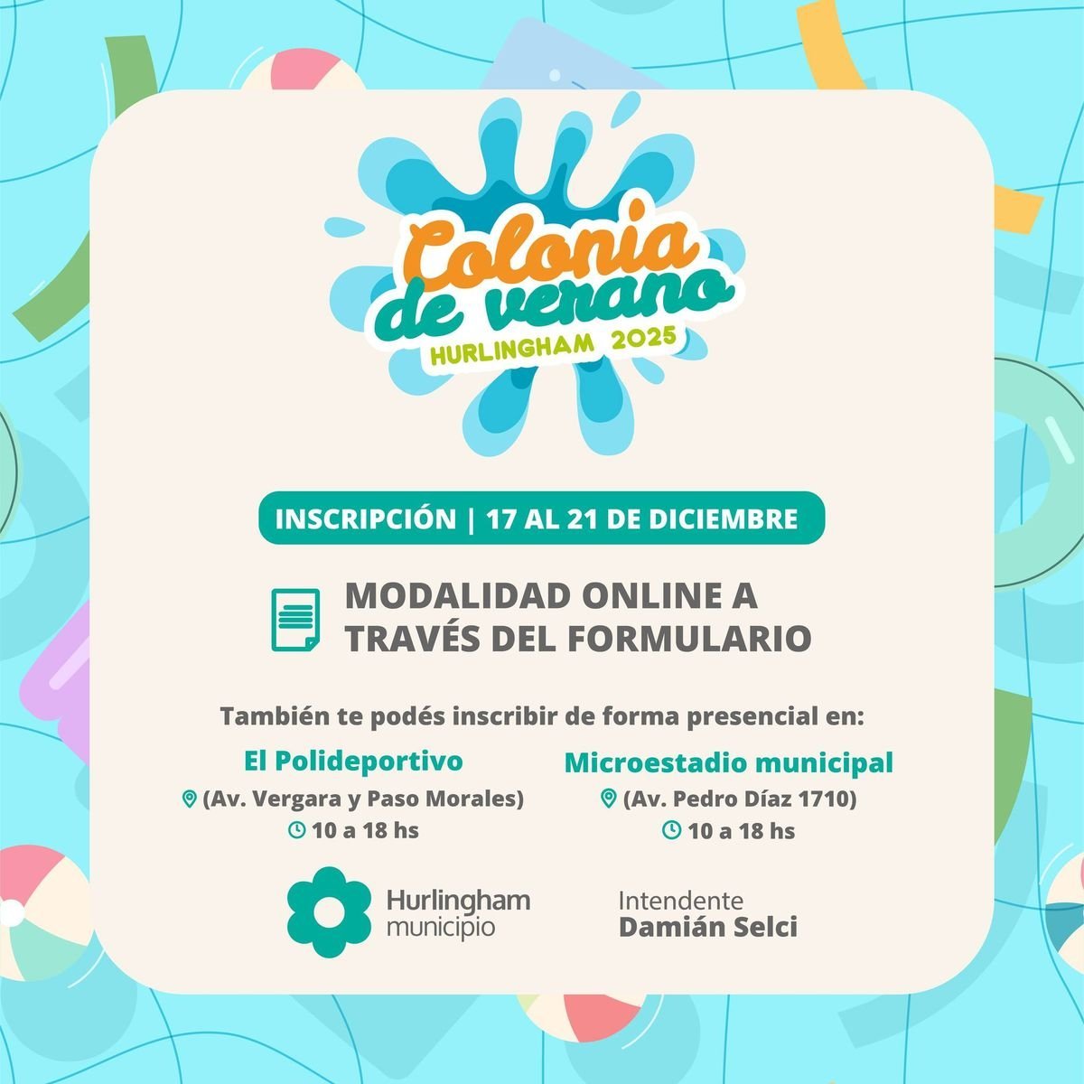 Colonia de verano en Hurlingham.