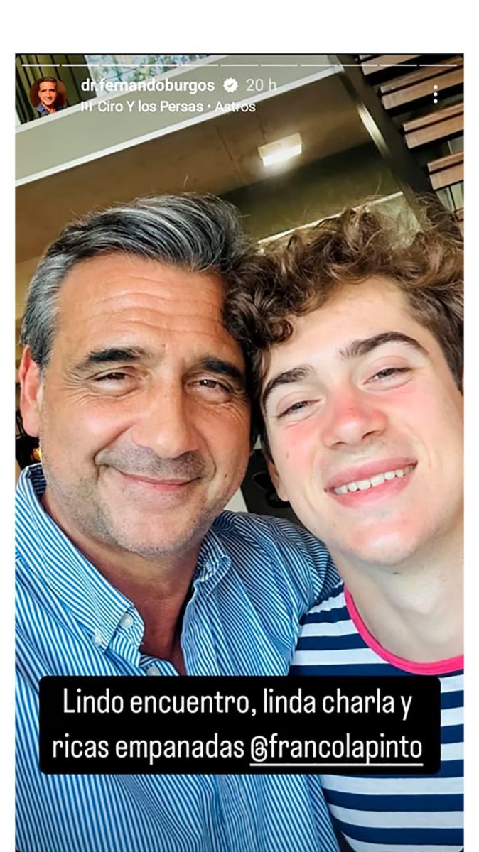 Franco Colapinto y su conversaci&oacute;n con el m&eacute;dico Fernando Burgos sobre su futuro en la F&oacute;rmula 1. Foto: Captura.