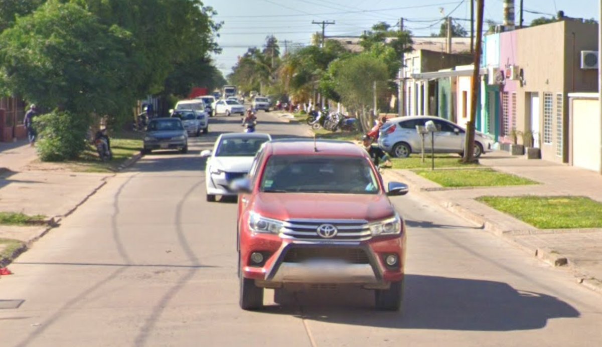 La cuadra de Chaco donde encontraron muertos a la pareja.