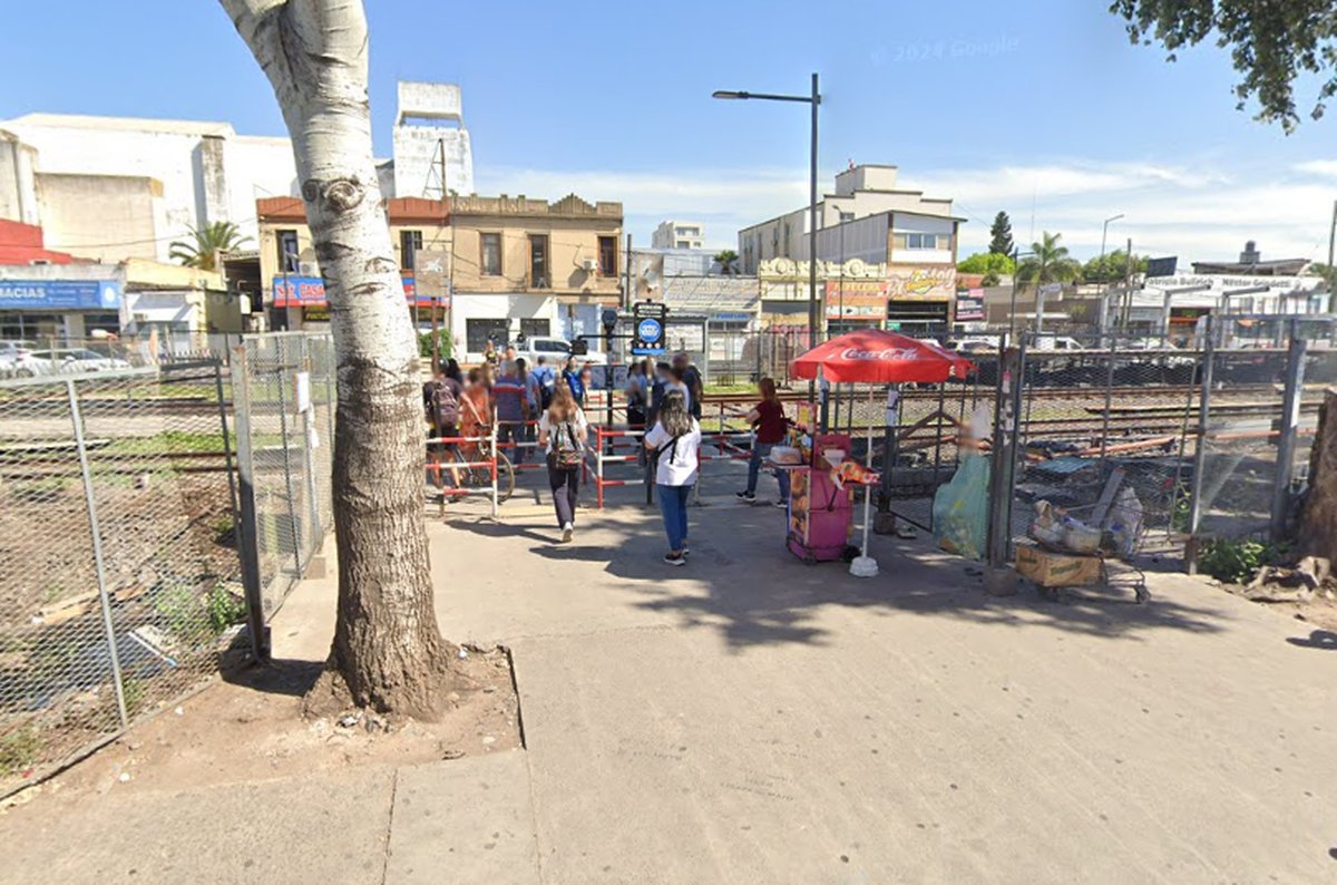 El PAN del Tren Sarmiento en Ituzaing&oacute; donde ocurri&oacute; el accidente de ayer.