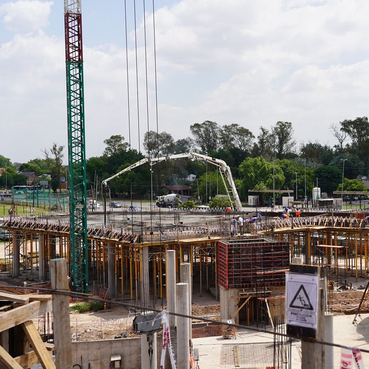 Obras del Polo Tecnol&oacute;gico en Ciudad Evita.