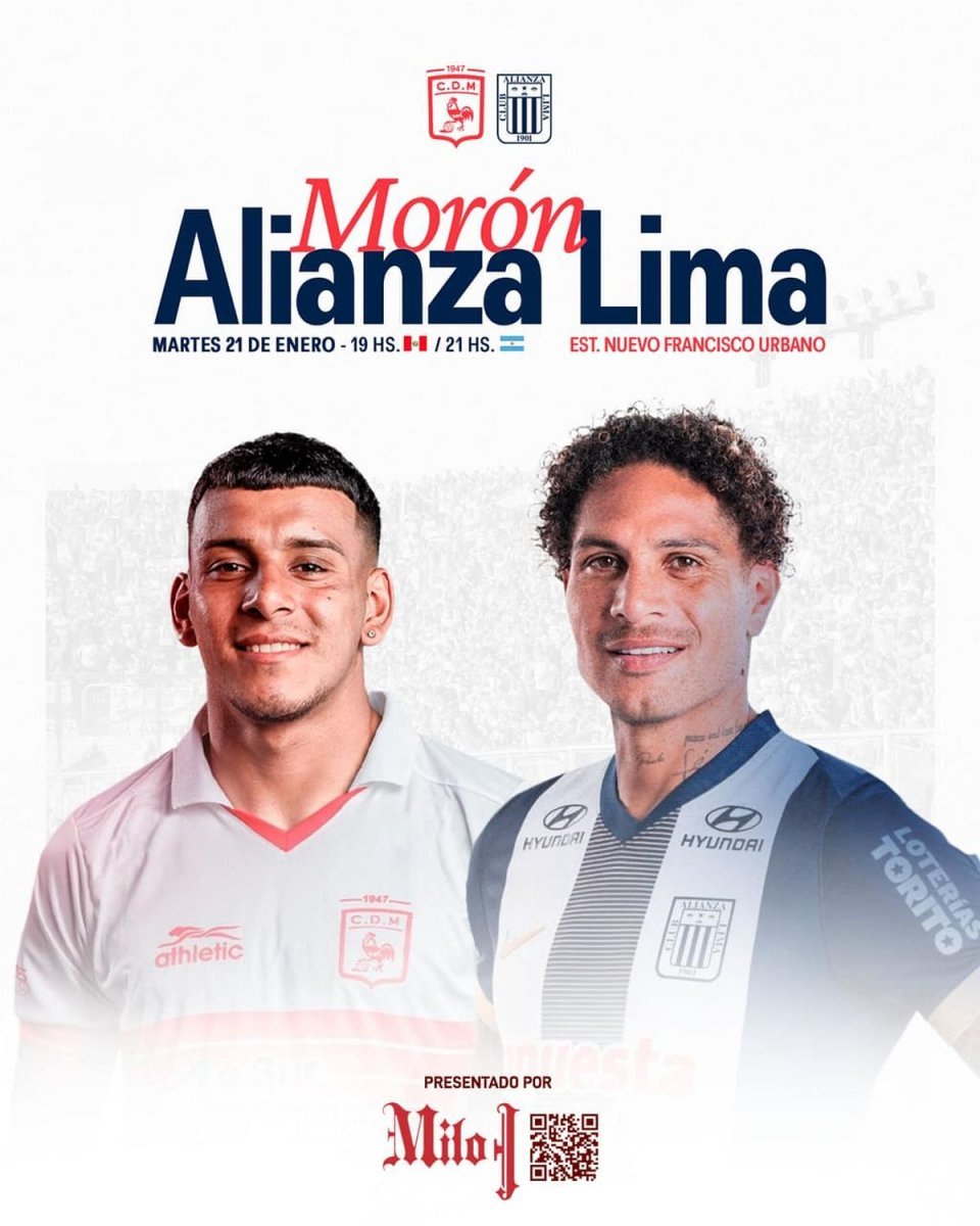 Deportivo Mor&oacute;n jugar&aacute; un amistoso internacional contra Alianza Lima.