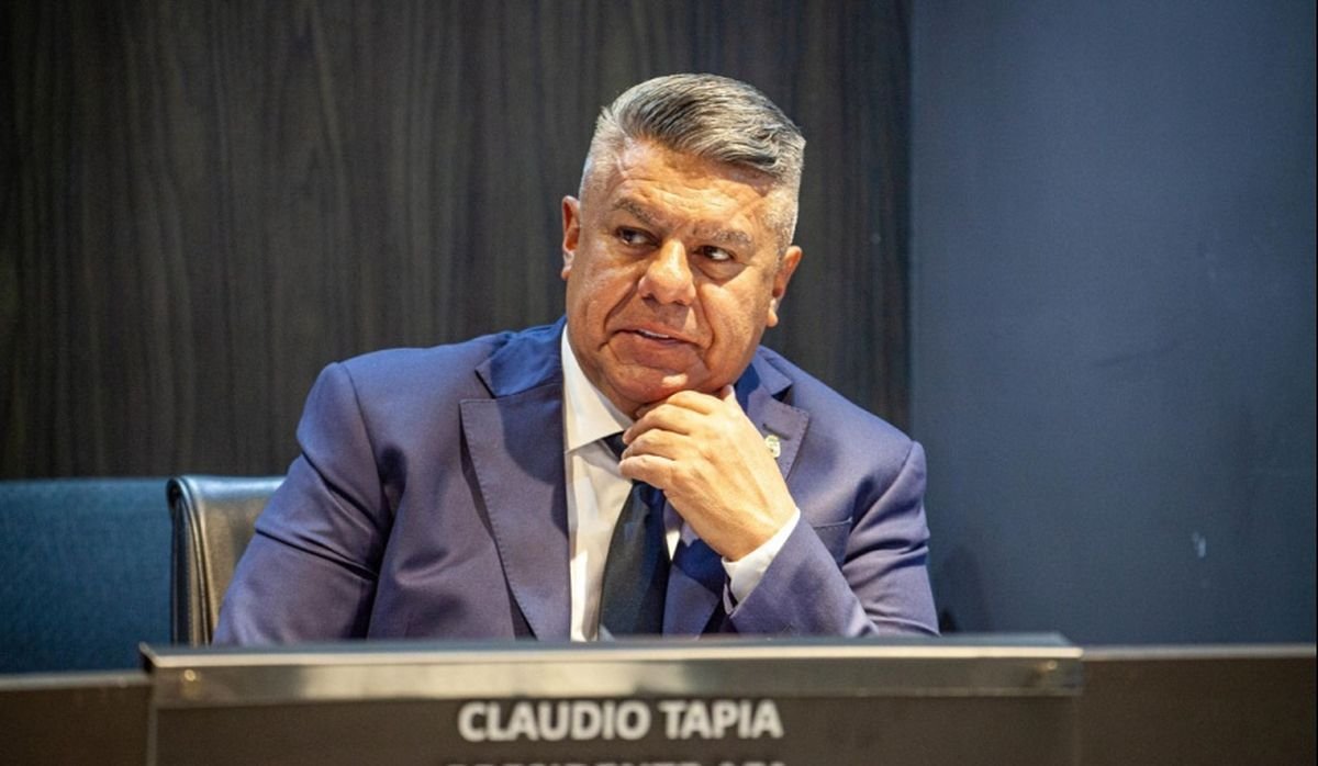 Claudio Tapia, presidente de la Asociaci&oacute;n del F&uacute;tbol Argentino.
