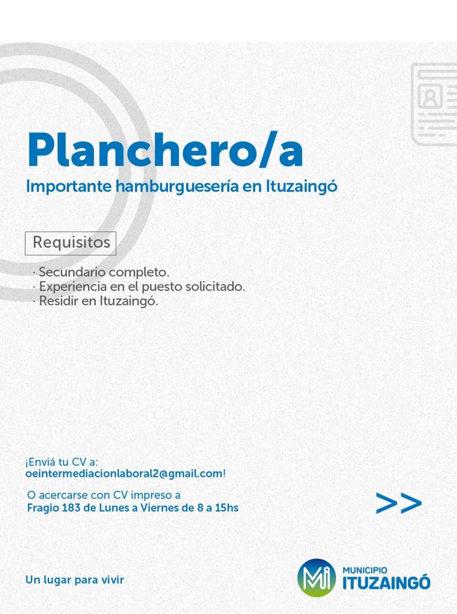 Nuevas b&uacute;squedas de empleo en Zona Oeste.