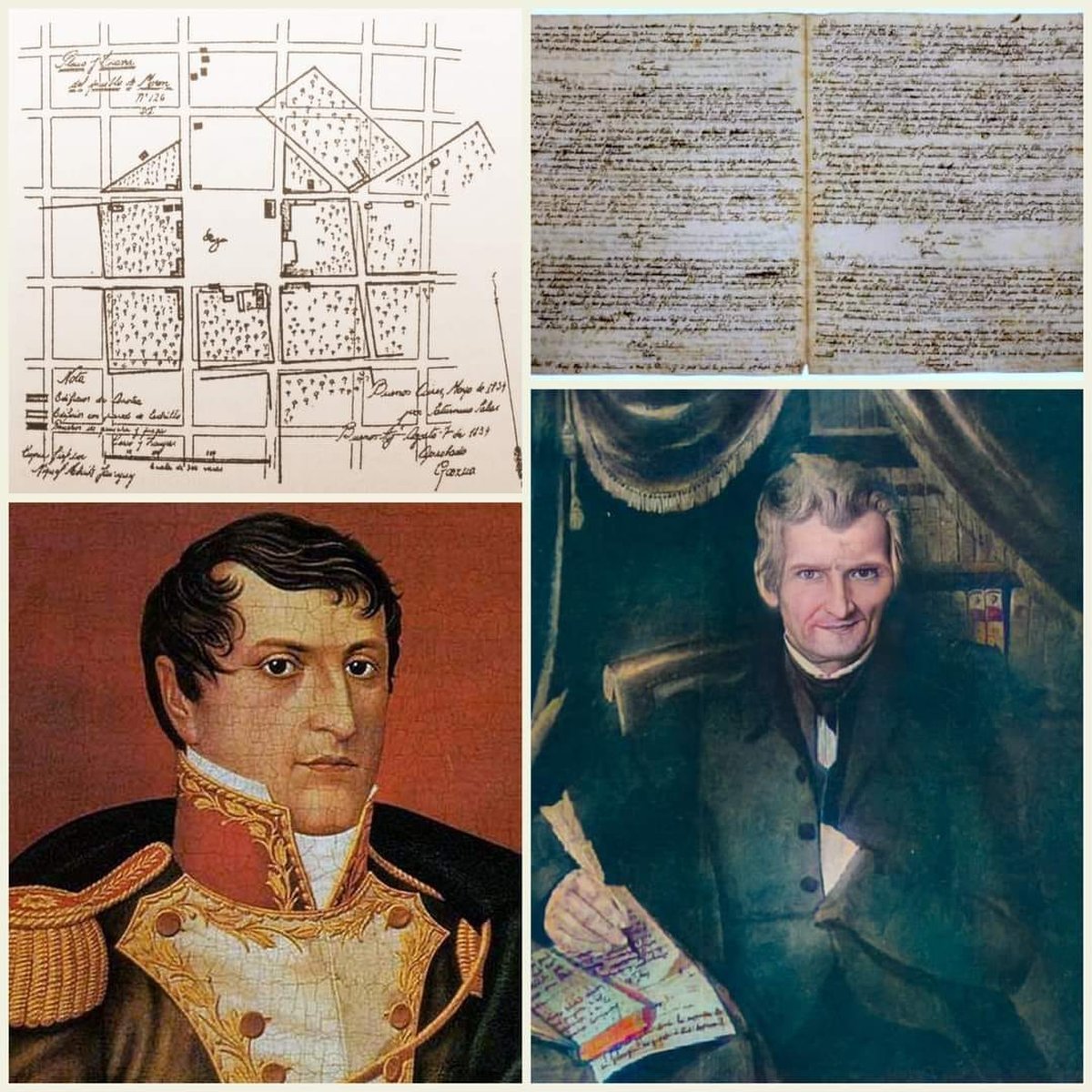 El mapa de Mor&oacute;n en 1812, el diario de marcha, Belgrano y Juan Manuel Fern&aacute;ndez de Ag&uuml;ero.