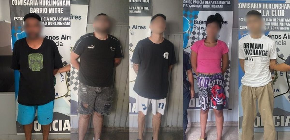 5 de los 16 detenidos en un fin de semana en Hurlingham.