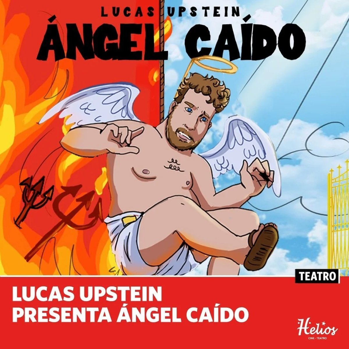 Lucas Upstein, se presentar&aacute; con su unipersonal en el Cine Teatro Helios.
