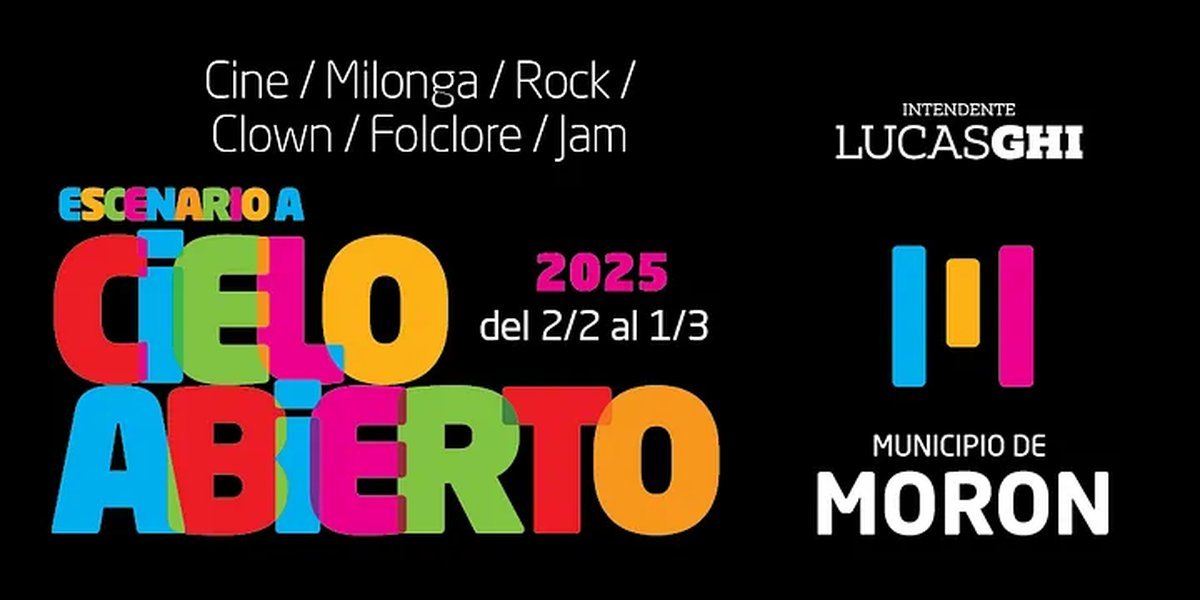 Llega una nueva edici&oacute;n de Escenario a Cielo Abierto en Mor&oacute;n: cine, milonga, rock y m&aacute;s.