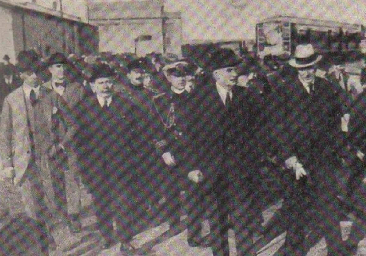 El acto de inauguraci&oacute;n de la electrificaci&oacute;n del Tren Sarmiento.