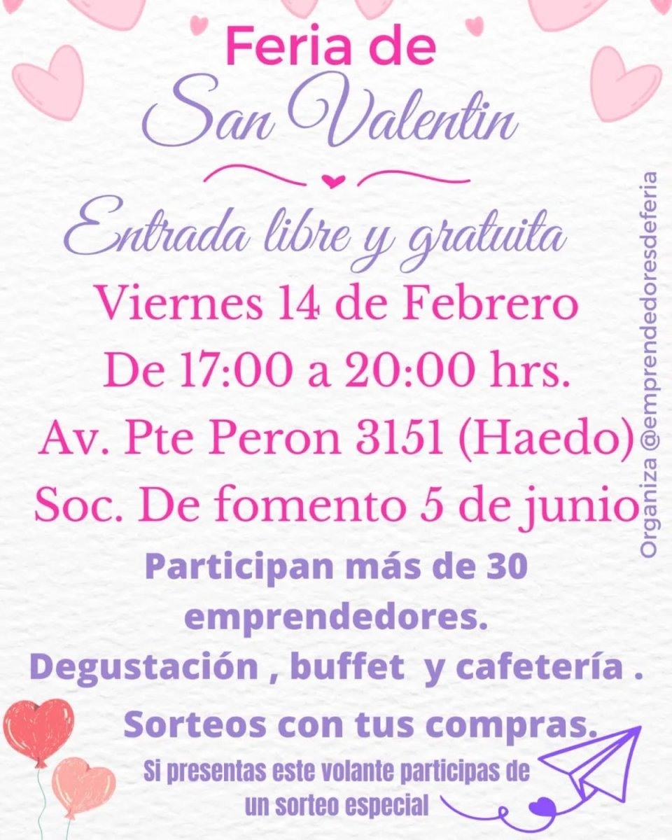 La feria de San Valent&iacute;n en El Palomar.