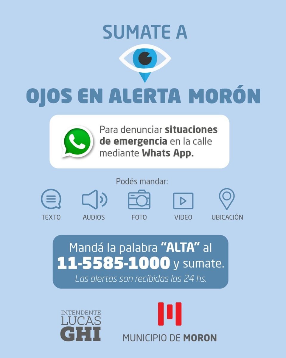 Ojos en alerta, Mor&oacute;n.