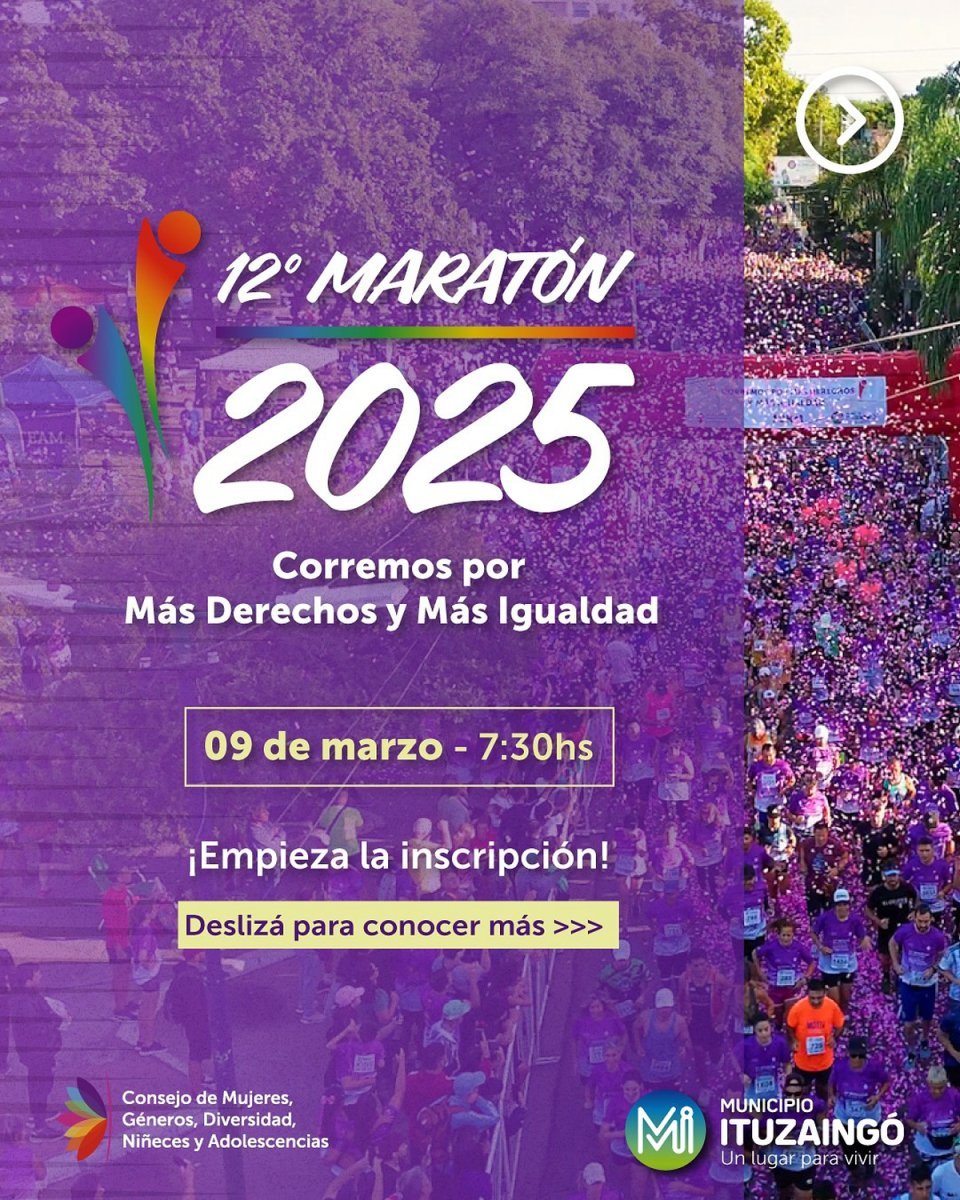 Se viene la 12&deg; Marat&oacute;n de Ituzaing&oacute; 