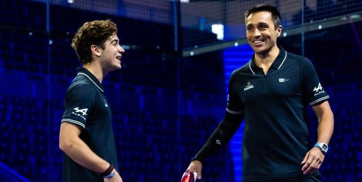 Franco Colapinto hizo dupla con Fernando Belastegu&iacute;n en p&aacute;del. Foto: @alpinecars.