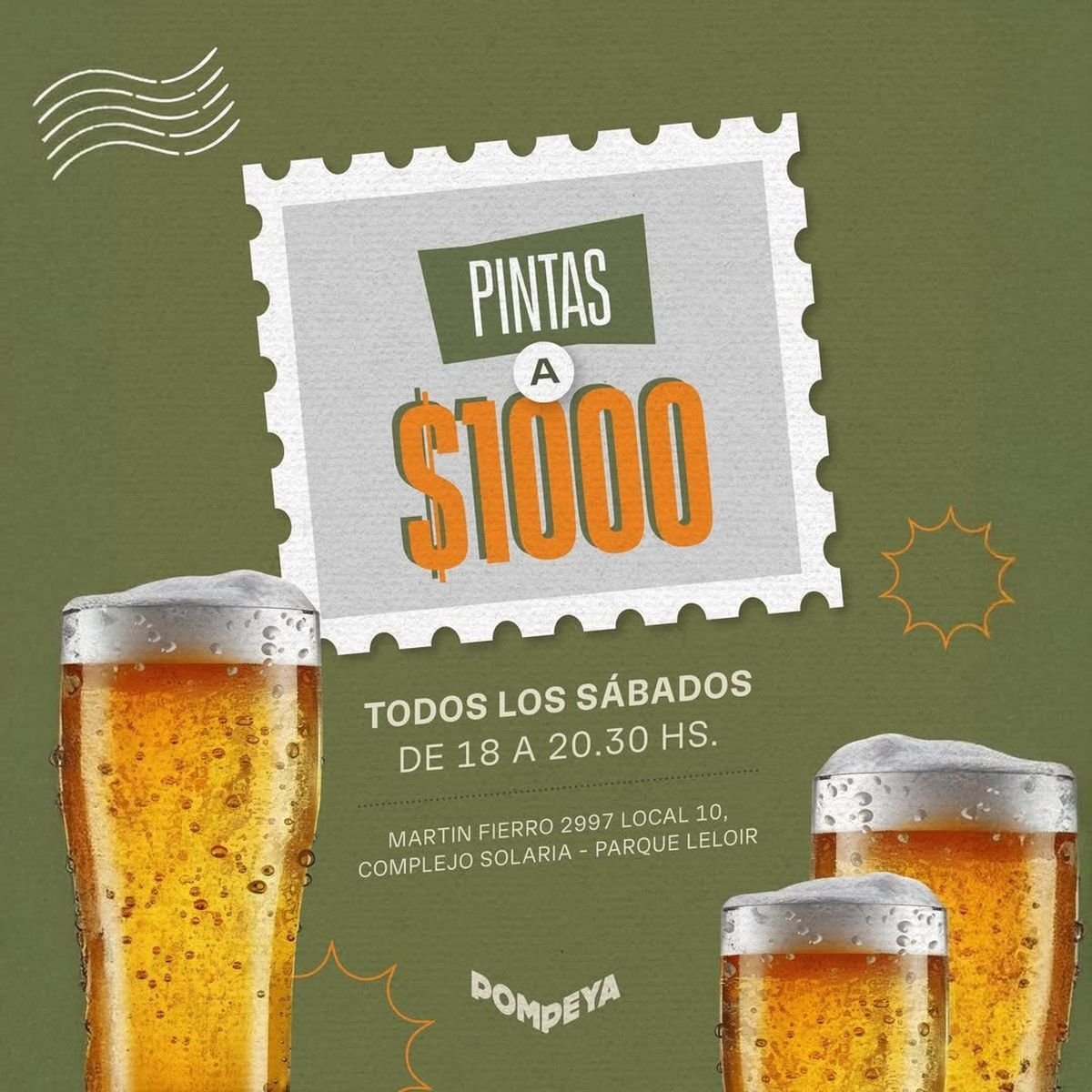 Una cadena de cervecer&iacute;as reconocida vende la cerveza a $1.000.