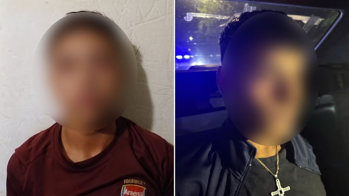 Los menores detenidos por el crimen de Kim en La Plata.