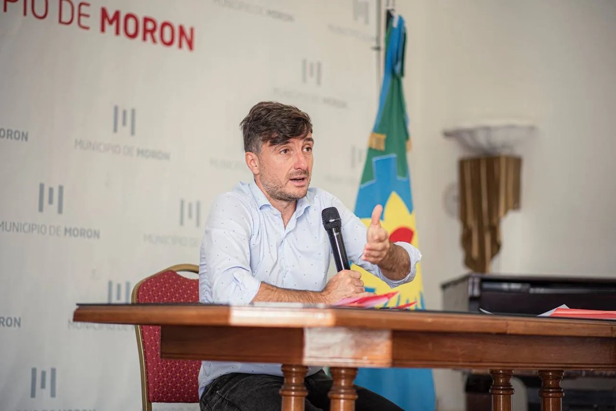 Lucas Ghi, intendente de Mor&oacute;n.