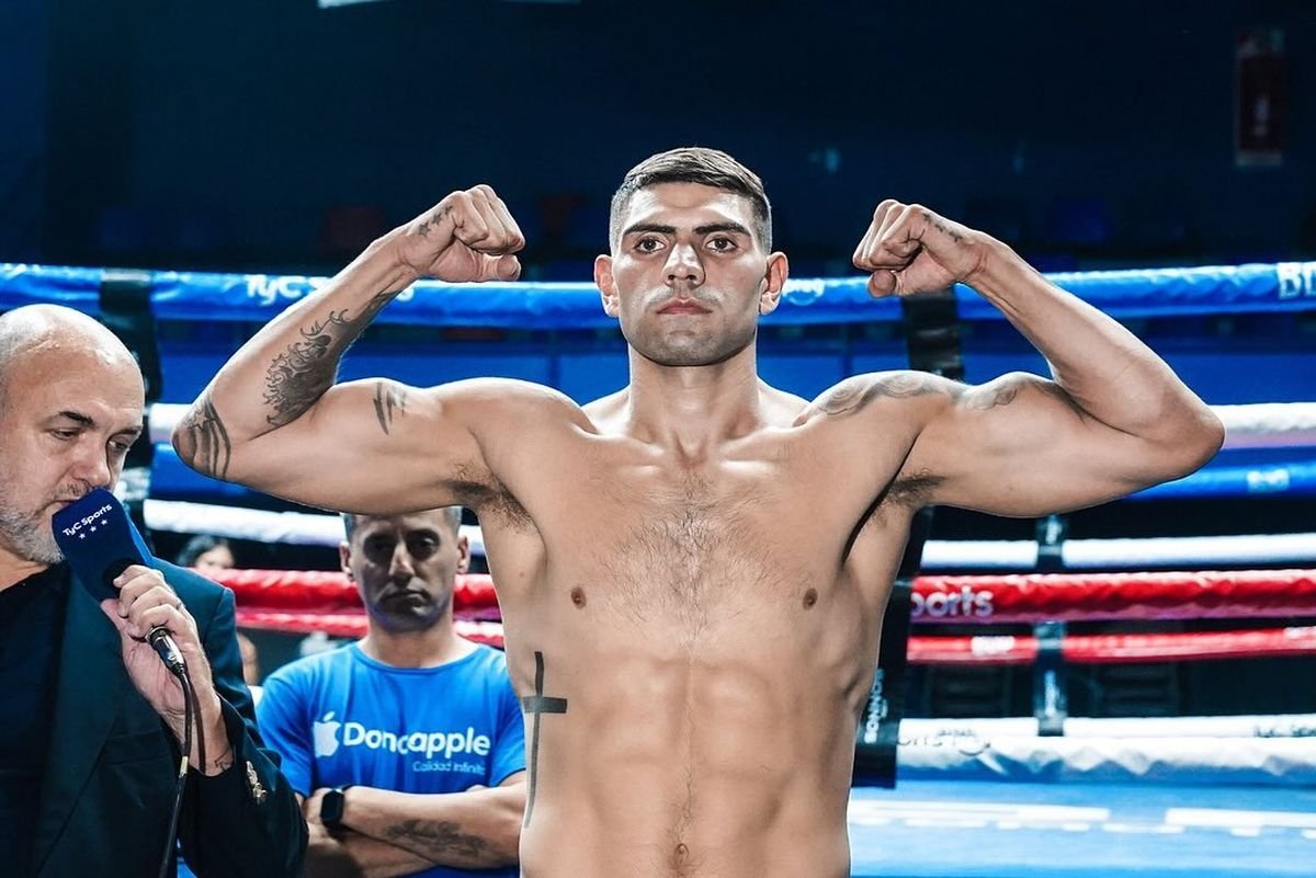 Braian Su&aacute;rez, el boxeador de Hurlingham que se consagr&oacute; campe&oacute;n argentino 2025.