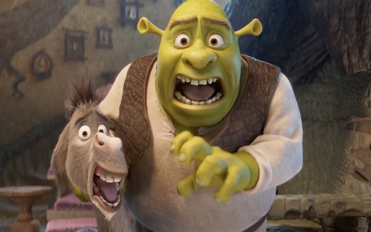 Las redes sociales se inundaron de memes tras el primer adelanto de Shrek 5. Foto: Universal Pictures.