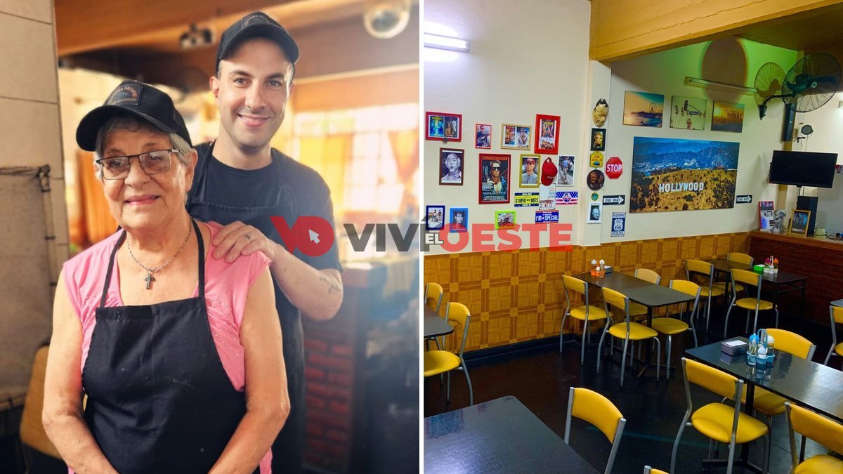 Seba, el due&ntilde;o del bodeg&oacute;n de San Justo junto a su mam&aacute;.